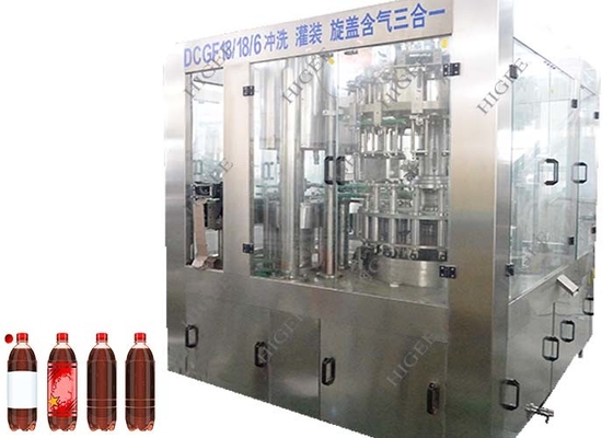 China 3 In 1 Carbonated Soft Drink Beverage Can Filling Machine PLC Control System supplier