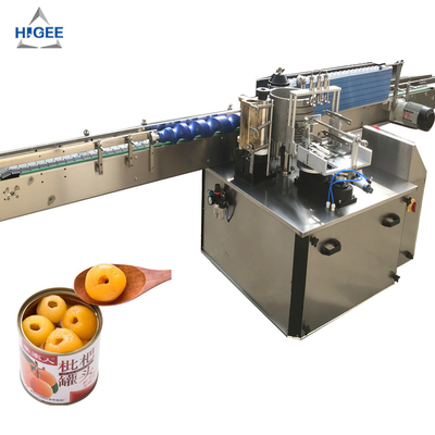 China Automatic canned fruit cocktail labeling machine with glass bottle cold glue labeling machine bench top wet glue labeler supplier